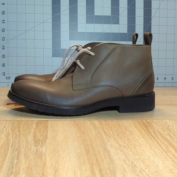 Doucal's Italy Chukka Desert Lace-Up Olive Brown Low Boots 44 10.5 11 - Picture 4 of 11